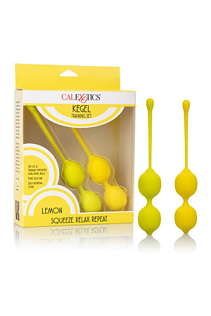 Шарики вагинальные SE-1290-30-3 Kegel Training Set Lemon (набор)