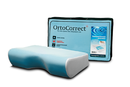 Подушка OrtoCorrect Termogel XL Plus ортопедическая  с эффектом памяти (58*38*12/14см)